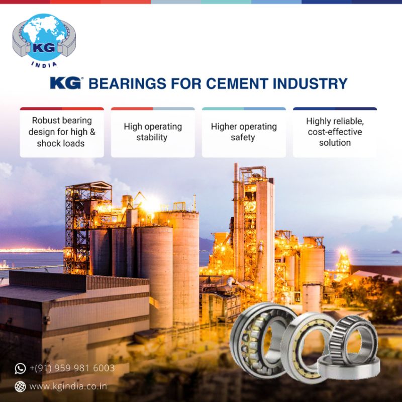 KG Bearings For Cement Industry – Social Media