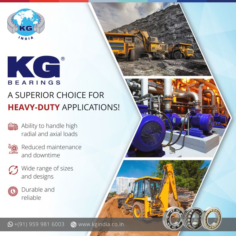 KG Bearings Superior Choice Of Heavy Duty Applications – Social Media