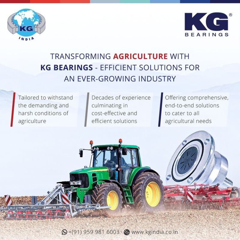 Transforming Agriculture With KG Bearings  –   Social Media