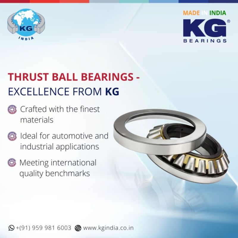 Thrust Ball Bearings - Excellence From KG