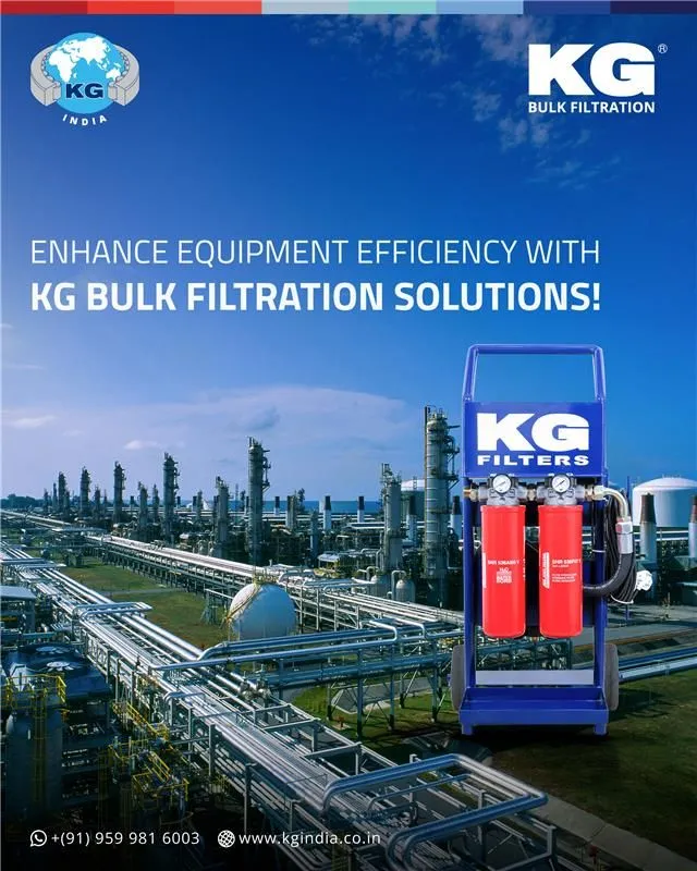 ENHANCE EQUIPMENT EFFICIENCY WITH KG BULK FILTRATION SOLUTIONS!